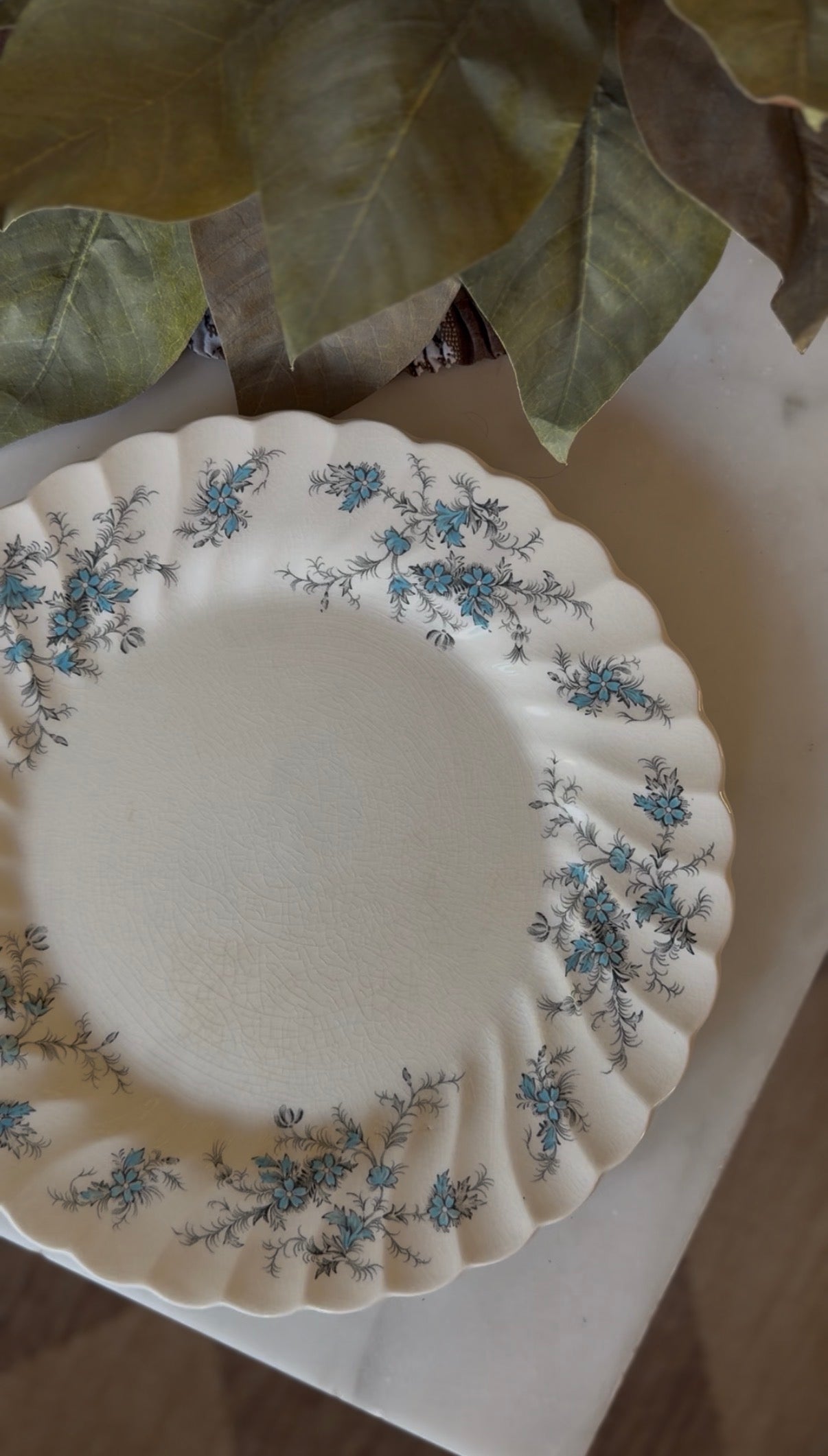Blue Floral Dishes made in England (sold separately)