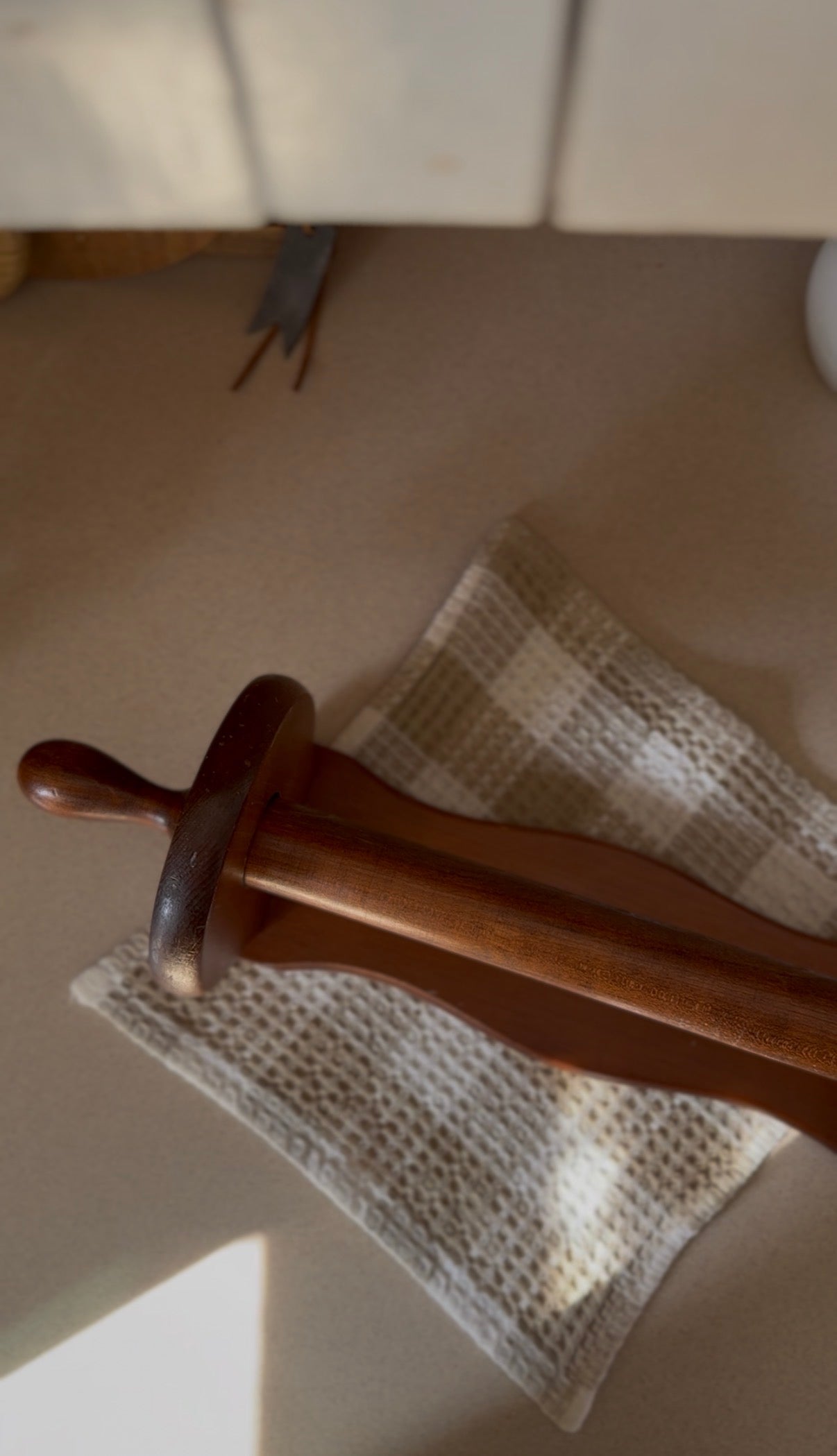 Wooden Paper Towel Holder