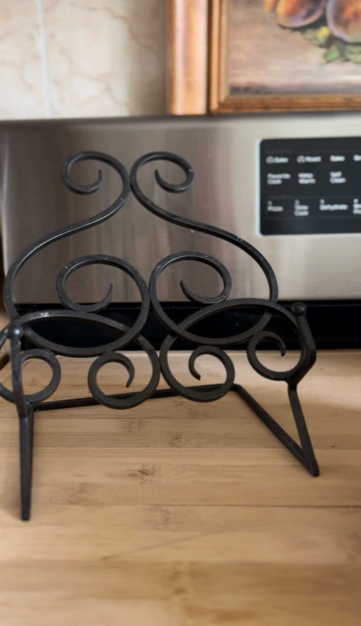 Wrought Iron Cook Book Holder