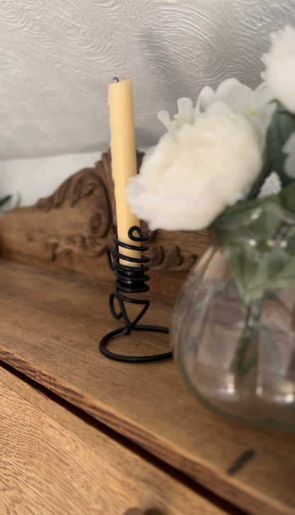Primitive Turning Candle Holder - Small (2 available) *candle not included