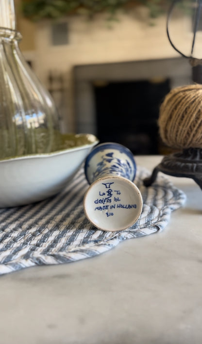 Delft Bud Vase (flower not included)