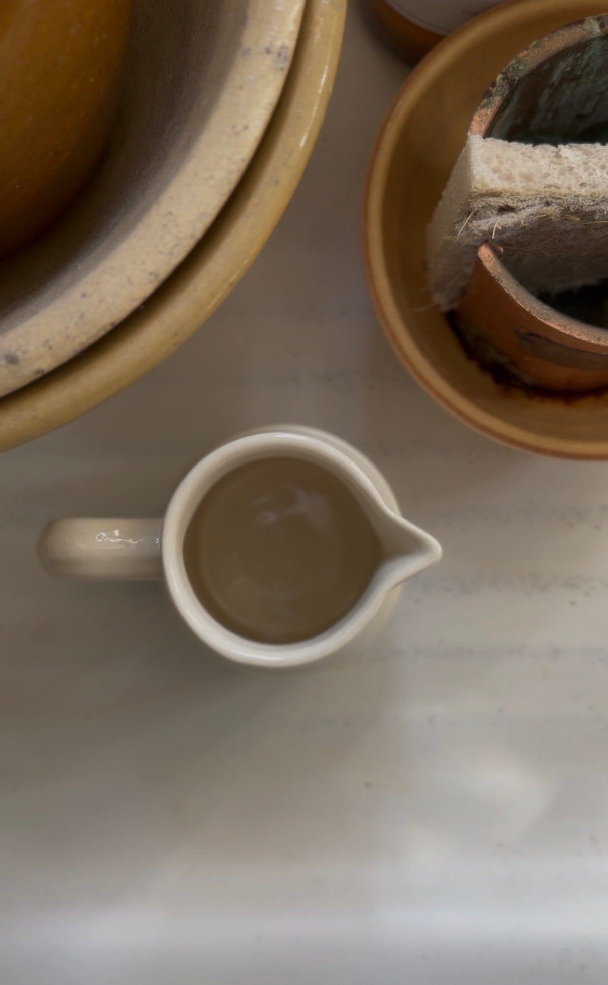 Blue Striped Mini Pitcher Roseville Ohio