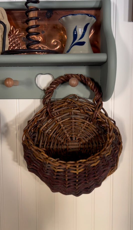 Woven Stick Hanging Basket (two sizes)