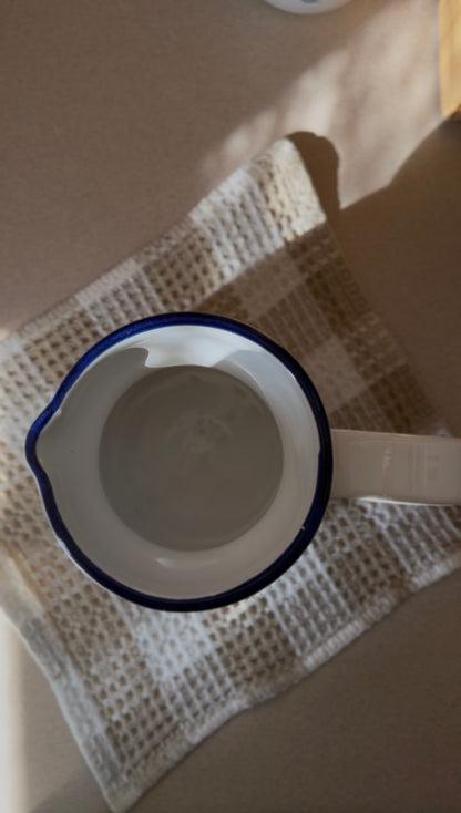 Vintage Rosenthal Netter Blue Geese Ceramic Pitcher (made in Italy)