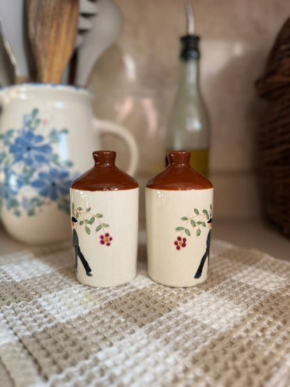 Vintage Ceramic Oil and Vinegar Cruet Jugs