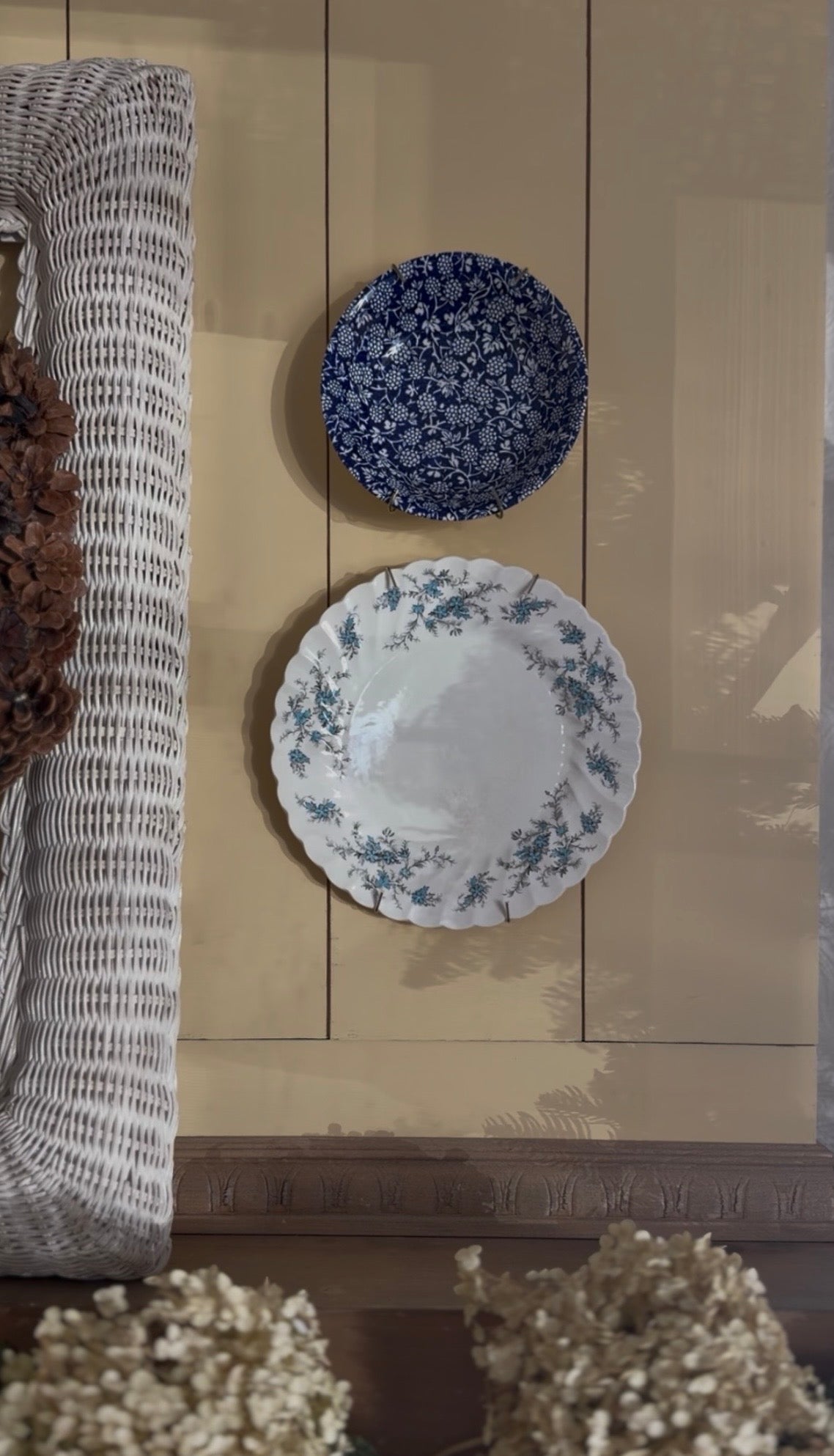 Blue Floral Dishes made in England (sold separately)