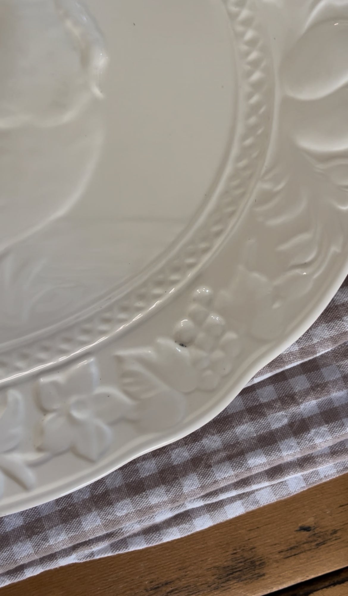 White Turkey Platter