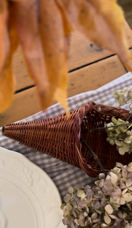 Wicker Cornucopia