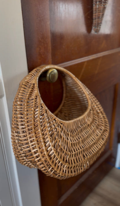 Vintage Wicker Hanging Basket