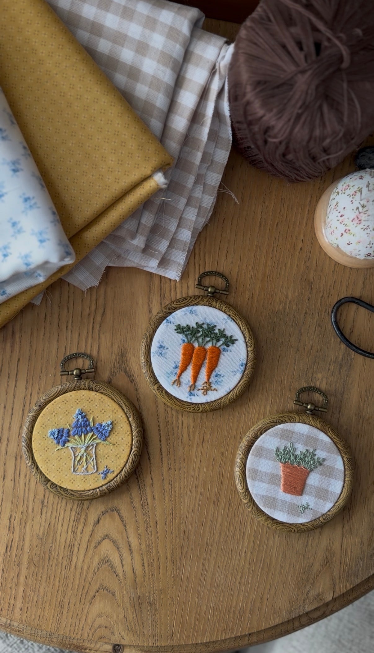 Mini Spring Embroidery Magnets (sold separately)