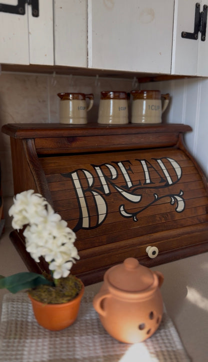Vintage Wooden Bread Box