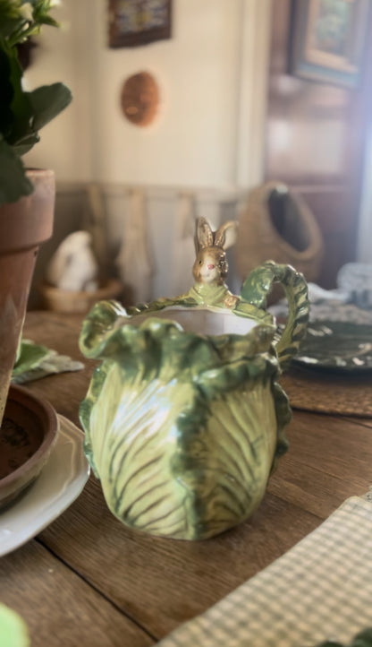 Cabbage Peter Rabbit Pitcher