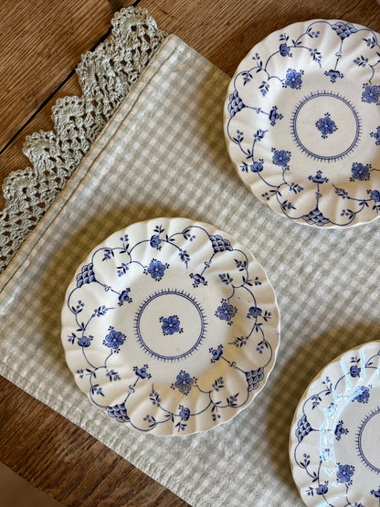 Blue Floral Myott Finlandia Salad Plate made in England (3 left)