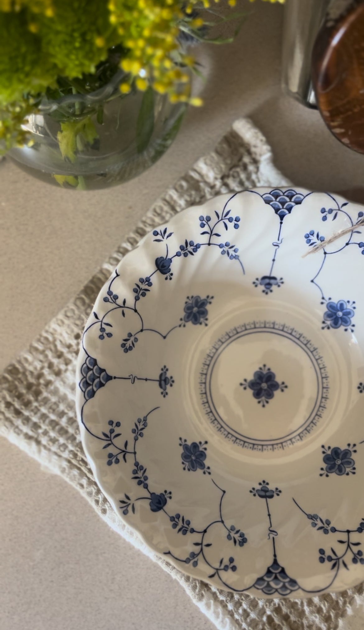 Myott Meakin Blue and White Mixing Bowl