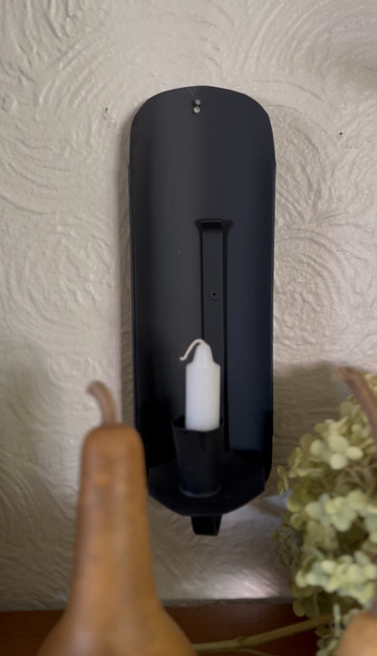 Black Metal Wall Sconce