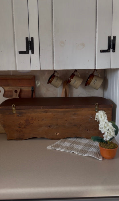 Wooden Shelf with Wrought Iron Corbels and Pegs