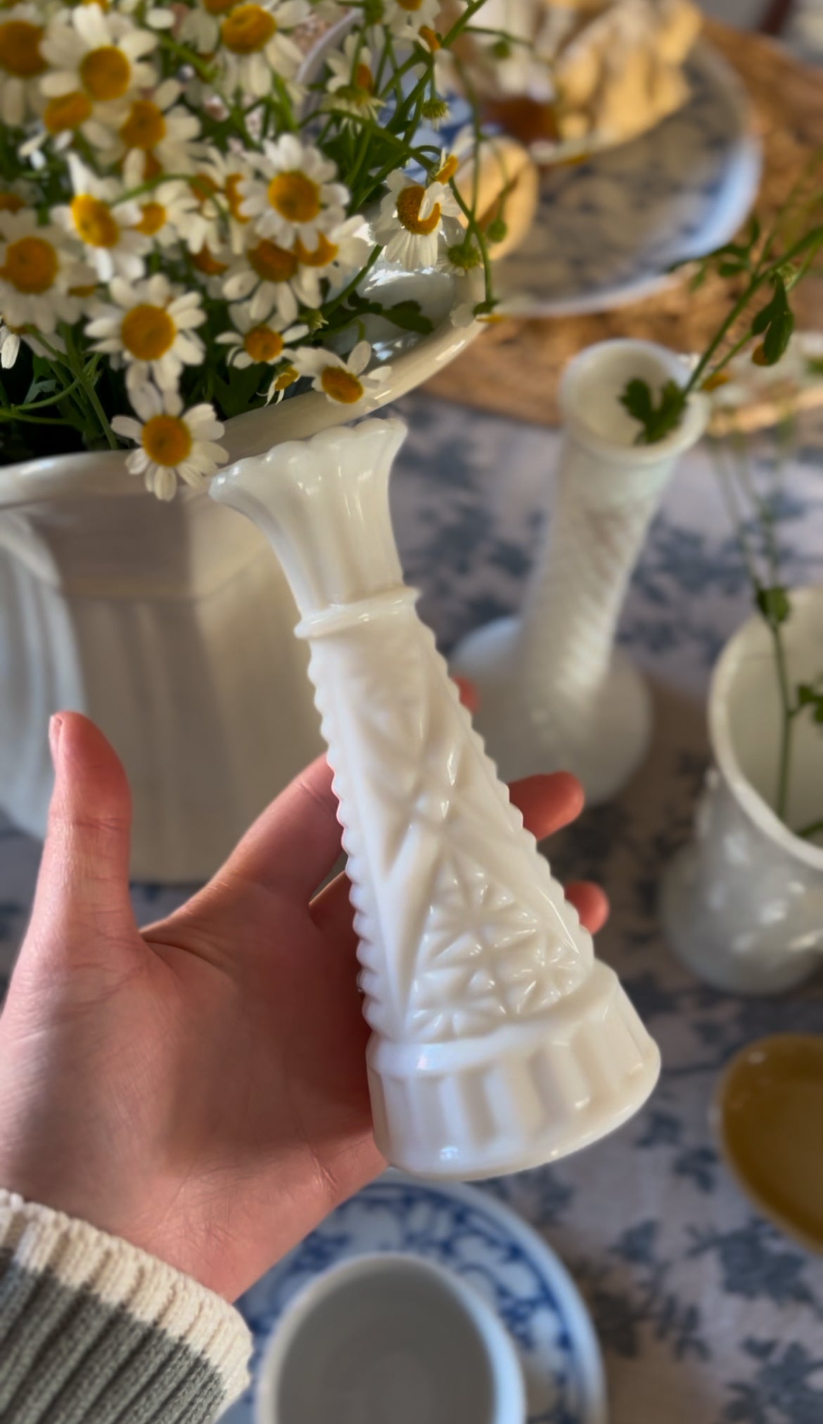 Anchor Hocking Milk Glass Bud Vases (choose from assorted sizes and styles)