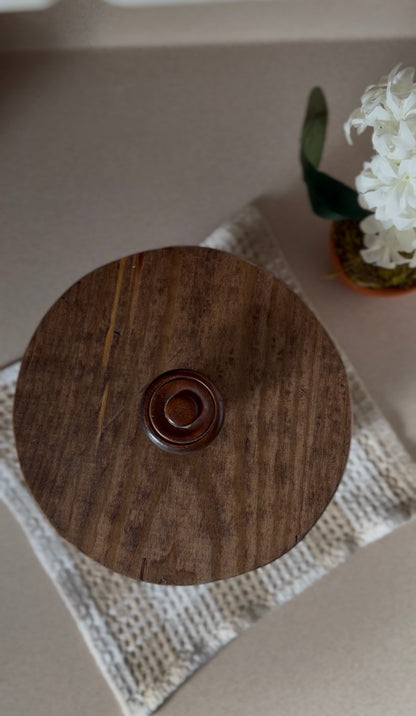 Set of 3 Vintage Rosenthal Netter Blue Geese Ceramic Canisters with Hand-Made Wooden Lids