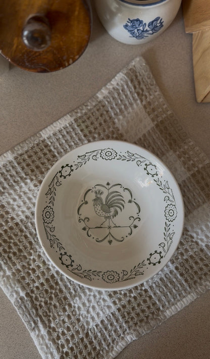 SCIO Provincial Rooster Coupe Soup Bowl