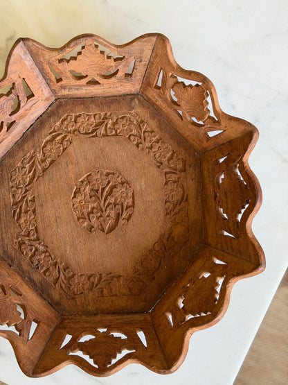 Carved Wooden Tray