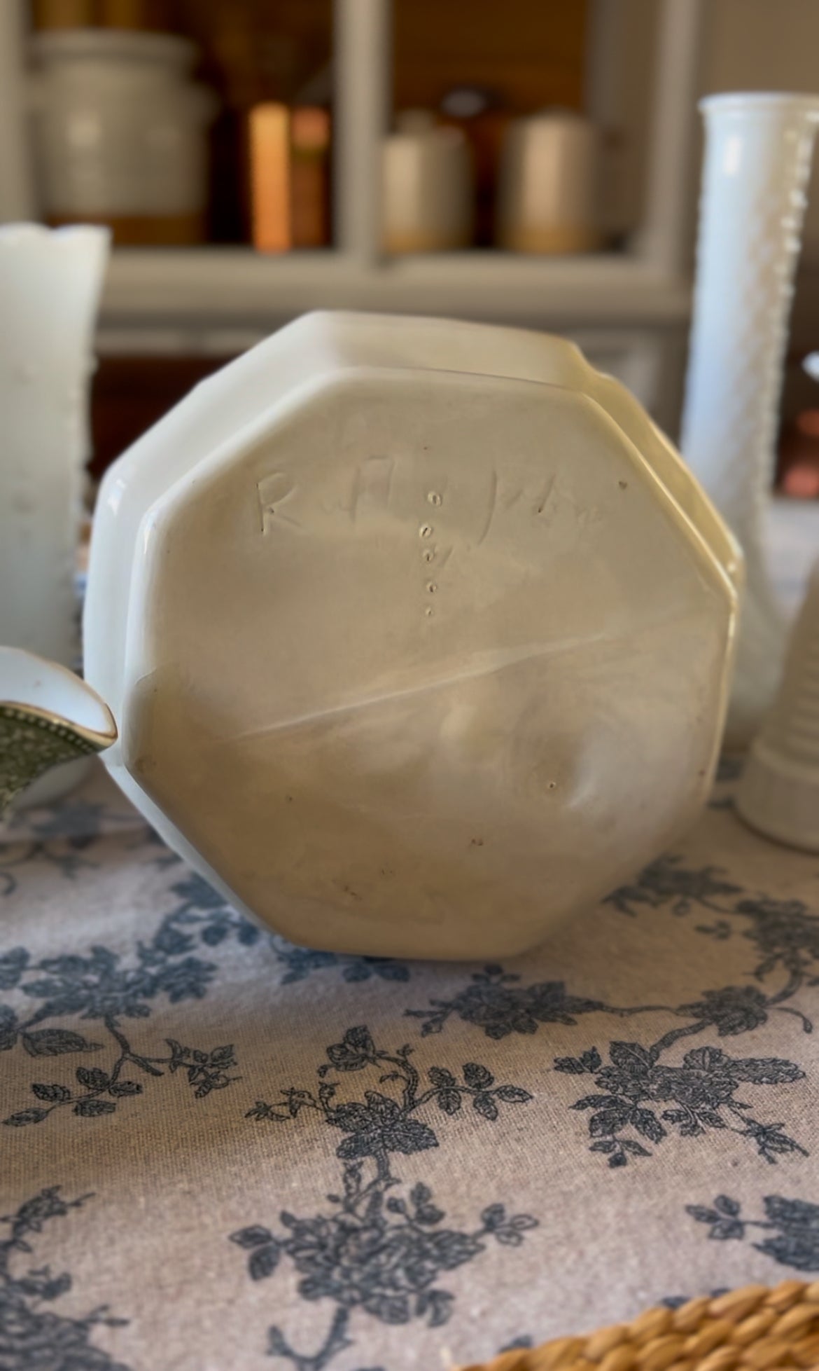 Large White Pitcher