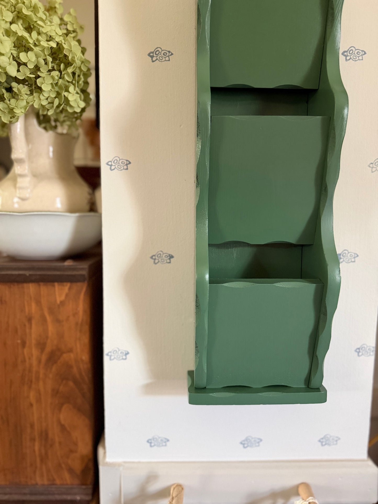 Wooden Wall Mail Organizer