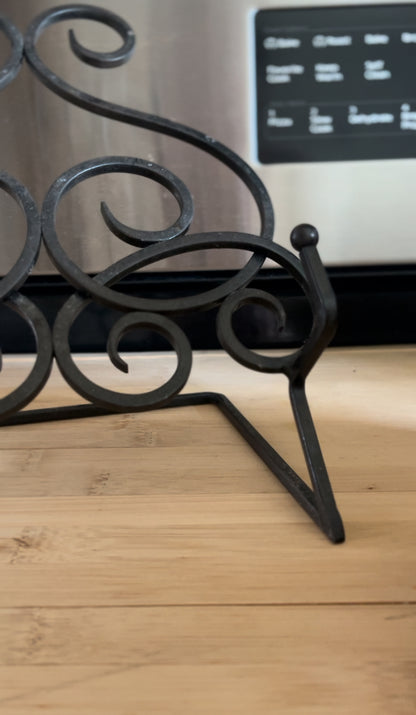 Wrought Iron Cook Book Holder