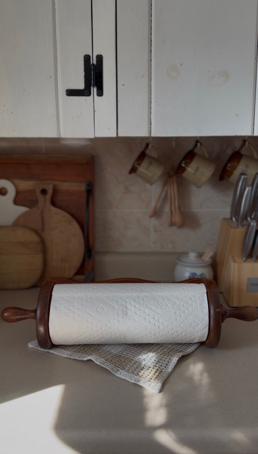 Wooden Paper Towel Holder
