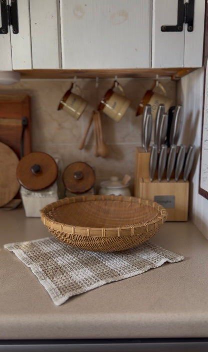 Small Woven Winnowing Basket