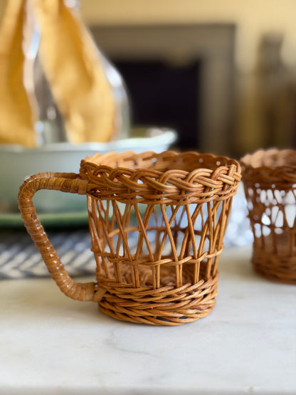 Vintage Wicker Cup Holders (sold separately)