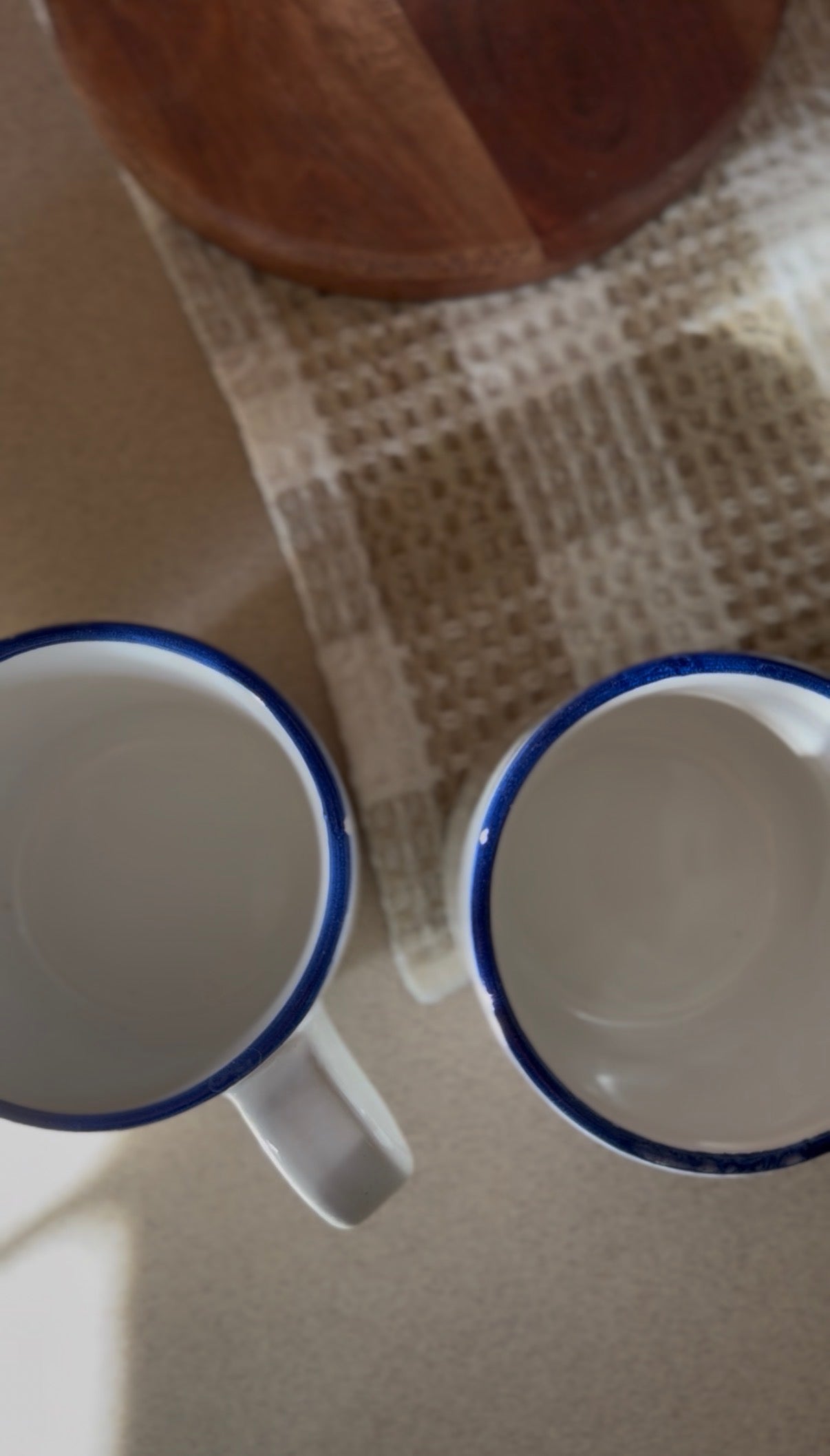 Vintage Rosenthal Netter Blue Geese Ceramic Mugs (set of 4)