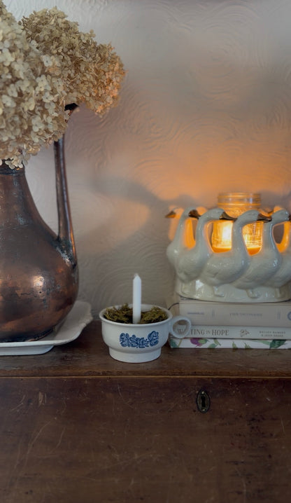 Pfaltzgraff Mug Turned Moss Candle