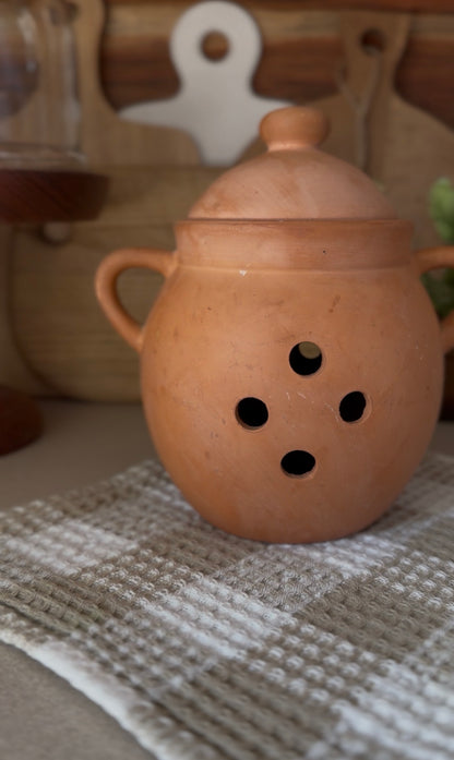 Terracotta Garlic Keeper
