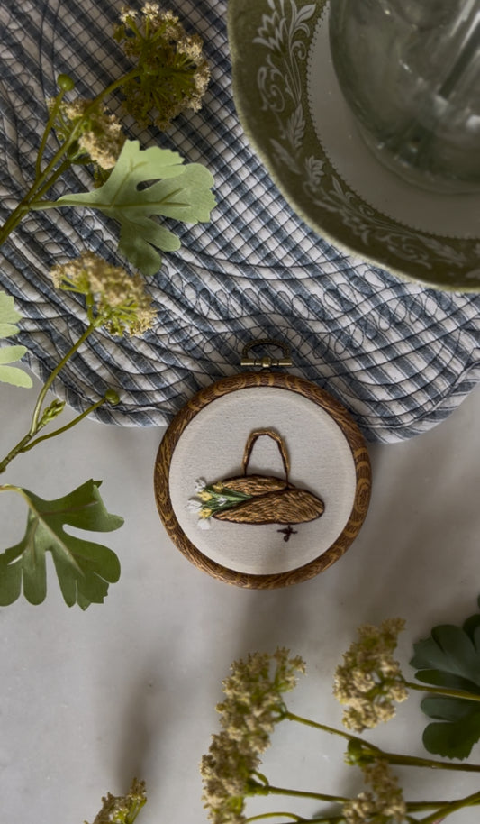 Basket of Tulips Embroidery