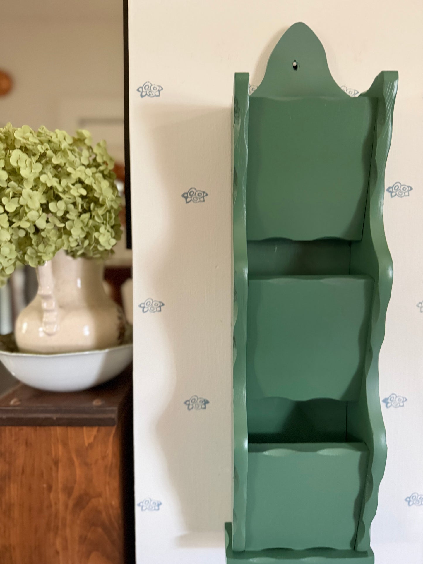 Wooden Wall Mail Organizer