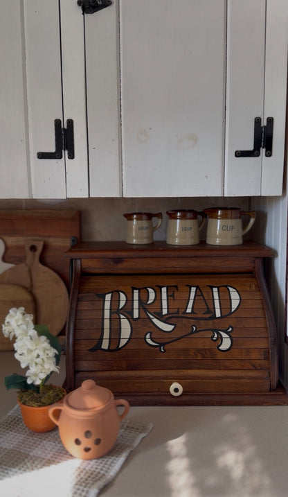 Vintage Wooden Bread Box