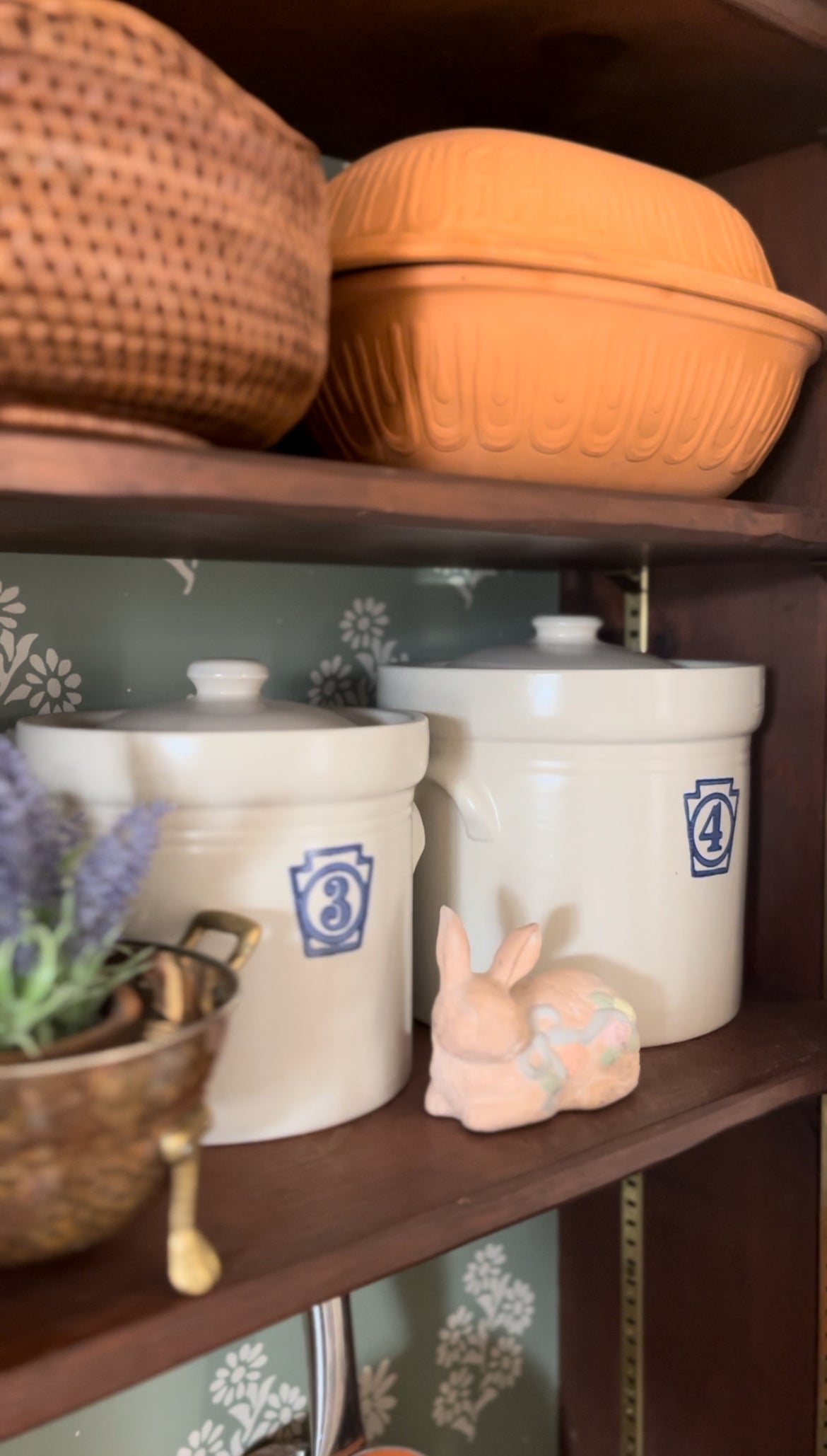 Vintage Pfaltzgraff Number 3&4 Canisters (sold separately)