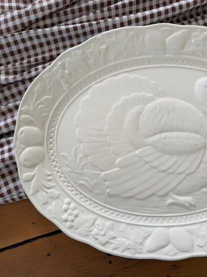 White Turkey Platter
