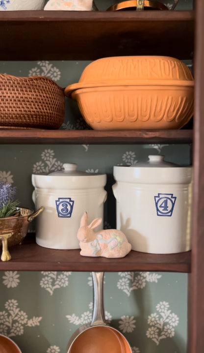 Vintage Pfaltzgraff Number 3&4 Canisters (sold separately)