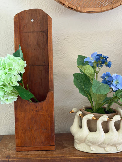 Wooden Candle Box Wall-hanging (flowers and candles not included)