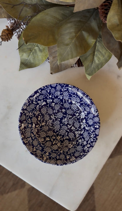 Blue Floral Dishes made in England (sold separately)
