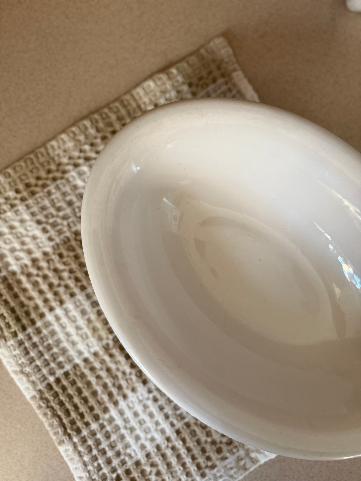 Vintage White Restaurant ware Oval Serving Dish by Homer Laughlin