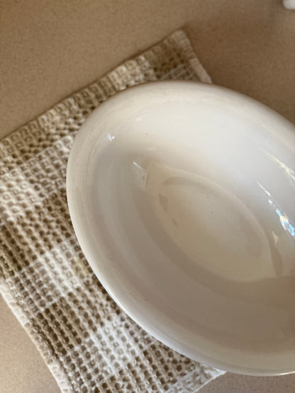 Vintage White Restaurant ware Oval Serving Dish by Homer Laughlin