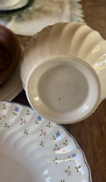 Melody Pattern Johnson Bros China made in England (plates, bowls, teacup, and pitcher sold separately)