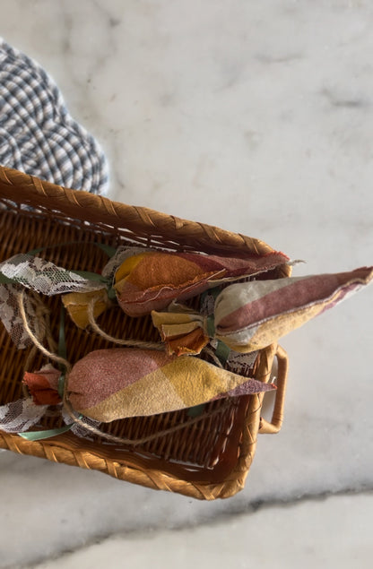 Handmade Fabric Carrot Garland