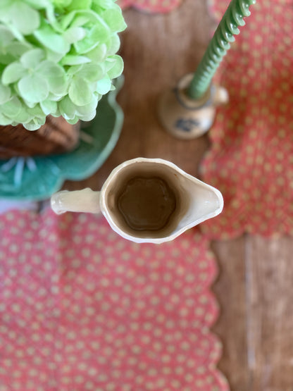 White Cramer Mold Pitcher
