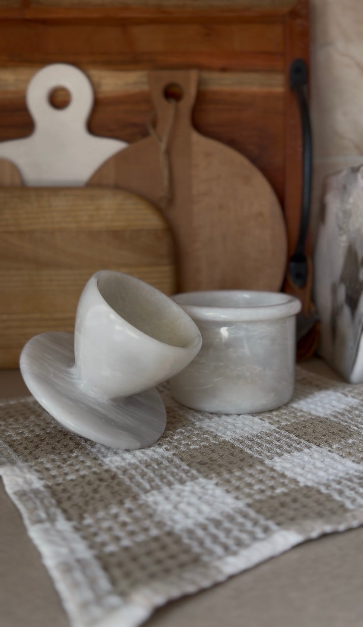 Marble Butter Bell