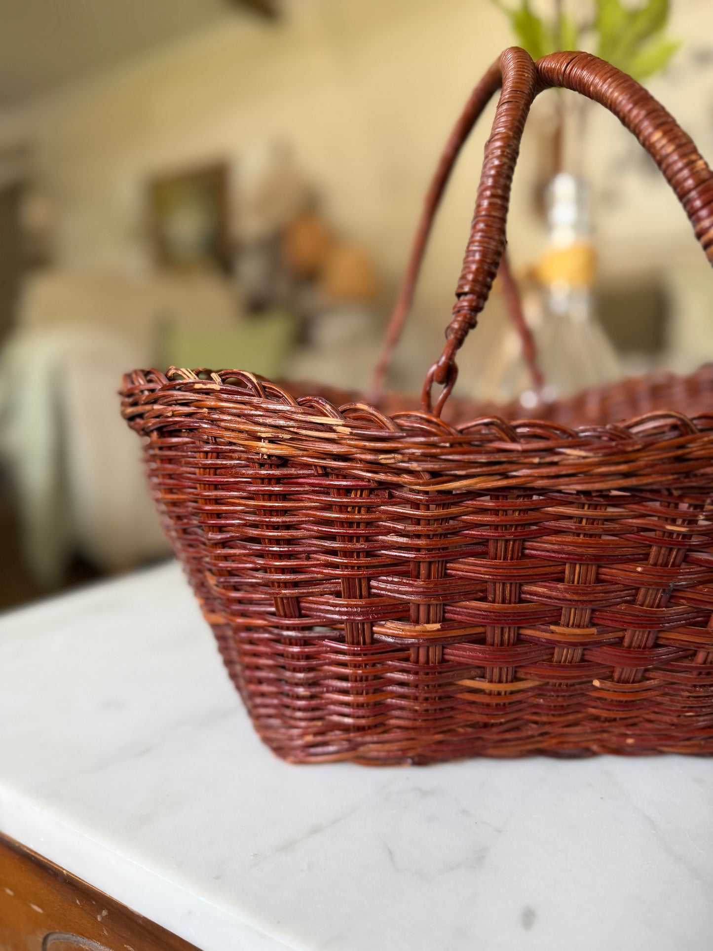 Double Handled Gathering Basket (flowers not included)