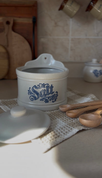 Pfaltzgraff Salt Cellar Crock with Lid