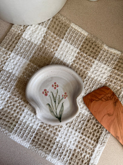 Pottery Spoon Rest by Whynot Pottery